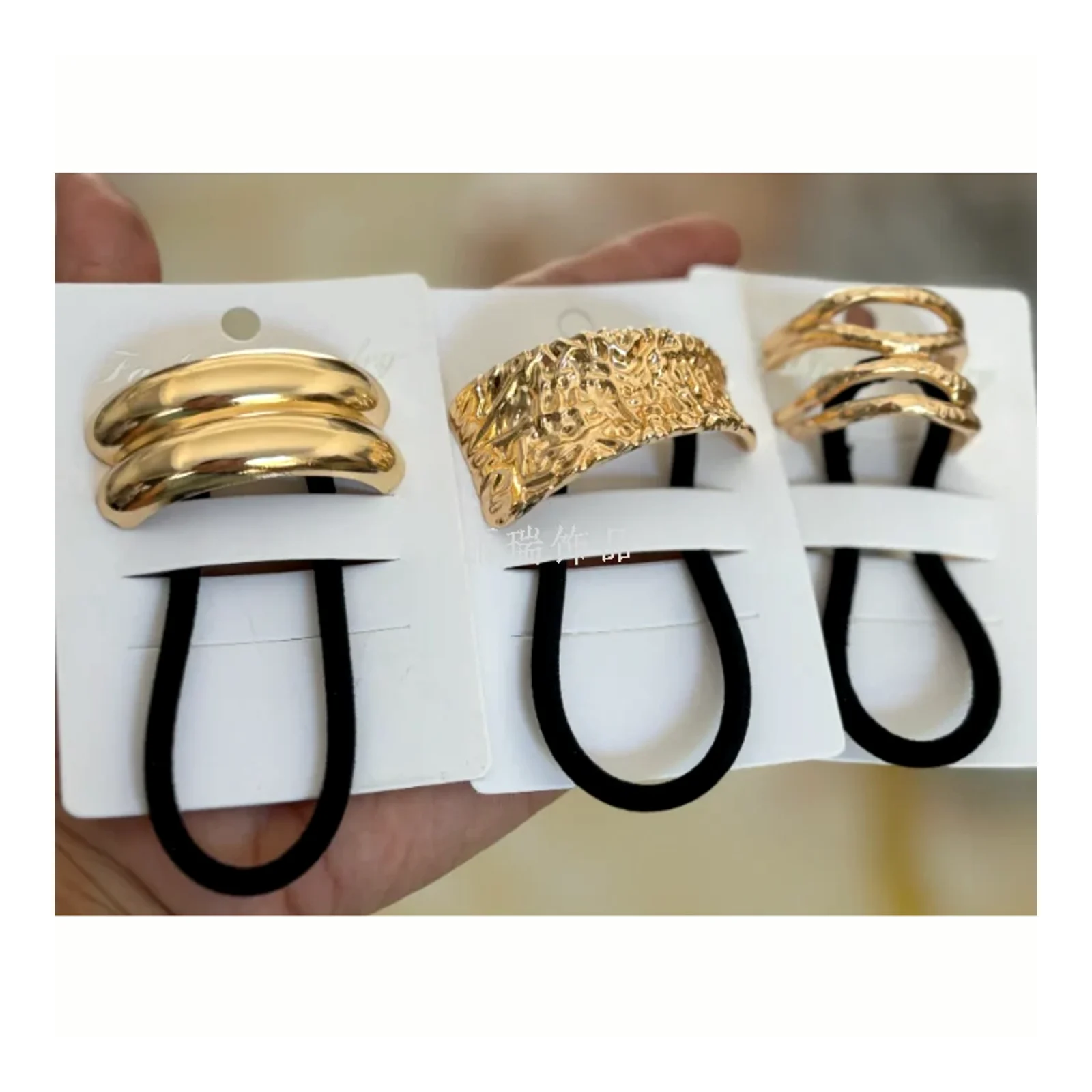 Cross-border hot-selling metal hair ties metal elastic bands alloy elastic bands hair accessories Alloy Headrope