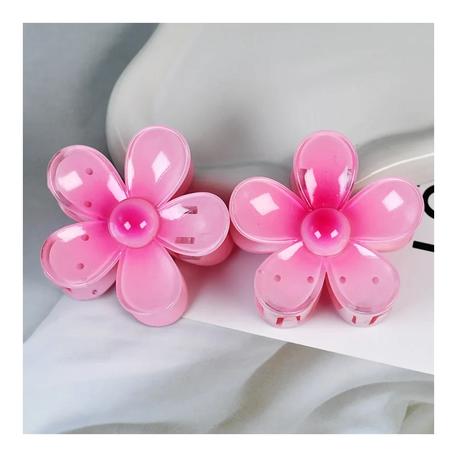 Shark clip plastic hair claw jelly color plumeria hair claw plumeria hair accessory plastic headwear