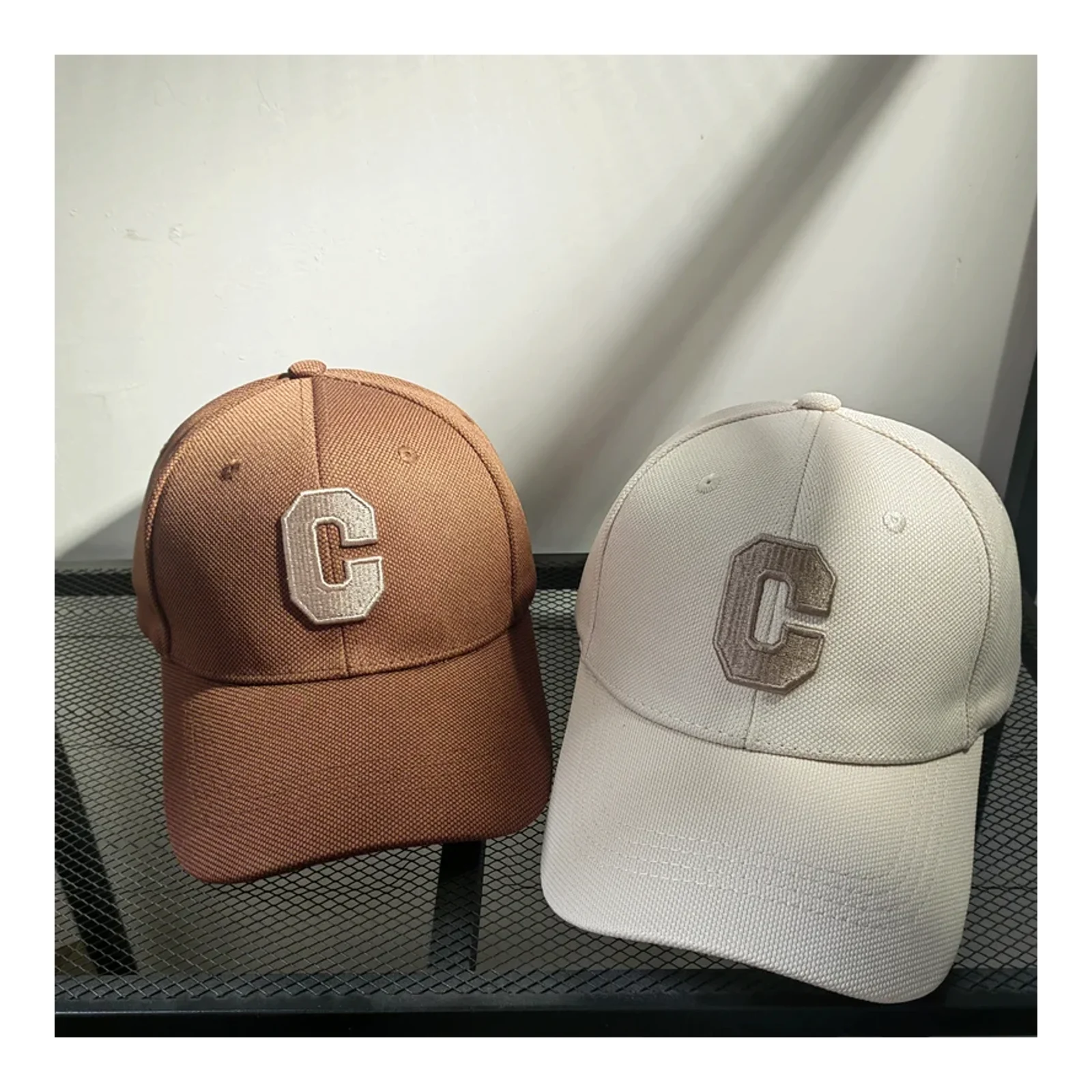 Hat women's ins Korean style versatile duck tongue cap men's trendy baseball cap couple hat large head circumference embroidery C