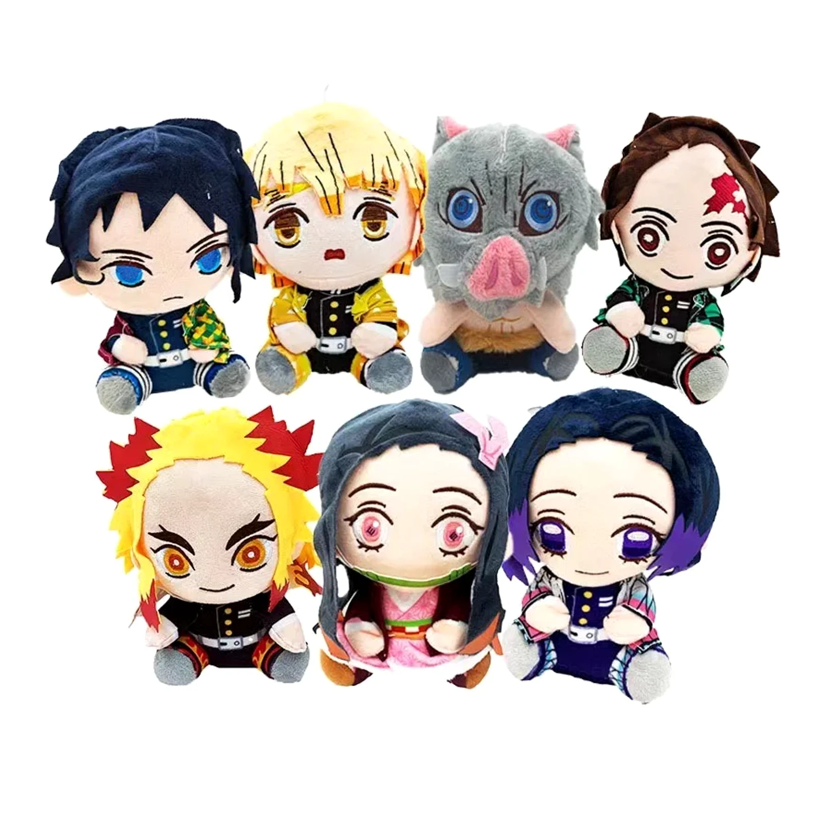 Menyediakan CE, CPC 7 model anak patung duduk Demon Slayer Tanjiro Nezuko