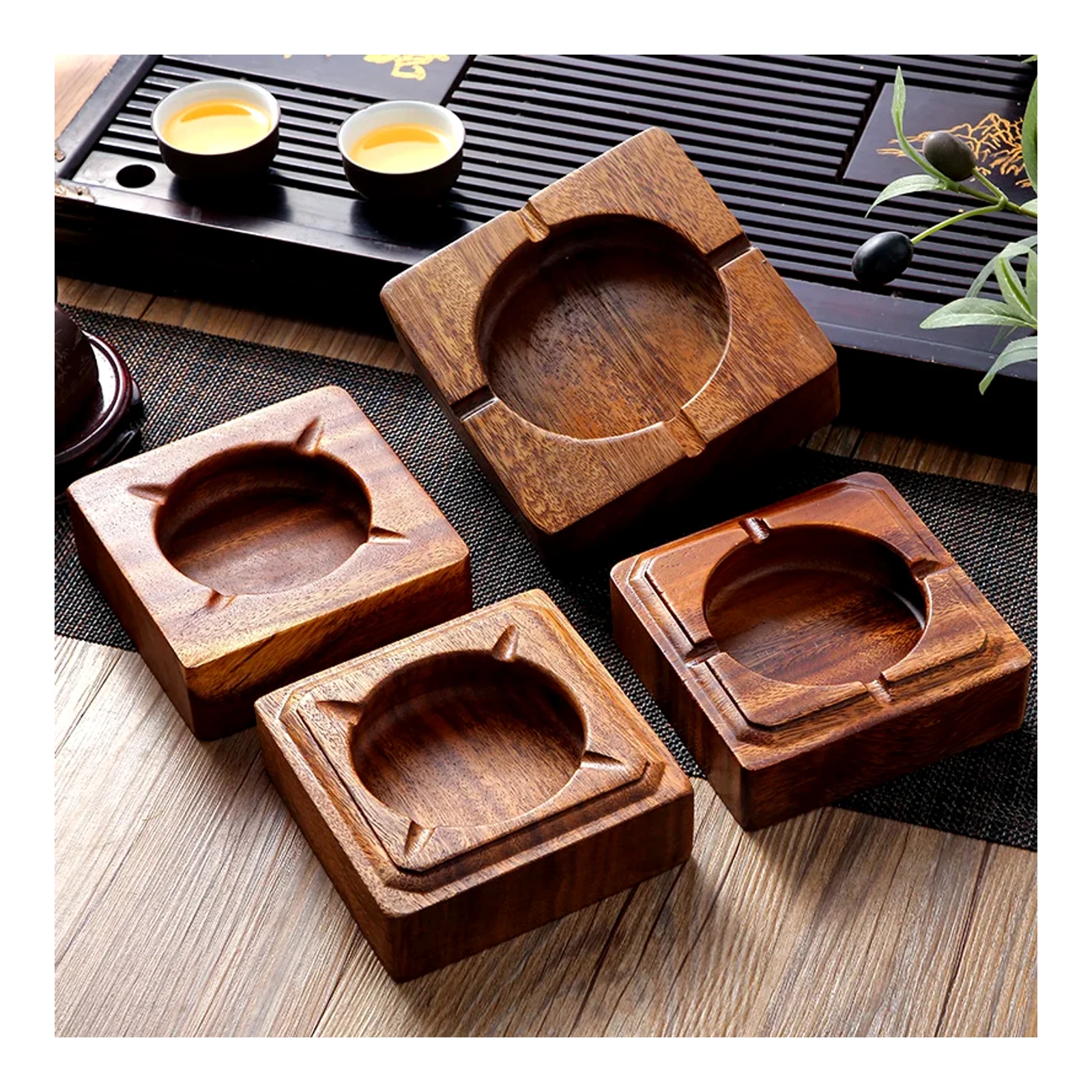 បន្ទប់ទទួលភ្ញៀវផ្ទះឈើ Walnut បុគ្គលិកលក្ខណៈច្នៃប្រឌិត សណ្ឋាគារឈើរចនាប័ទ្មចិនថ្មី ឆ្លាក់ឈើដោយឥតគិតប្រាក់