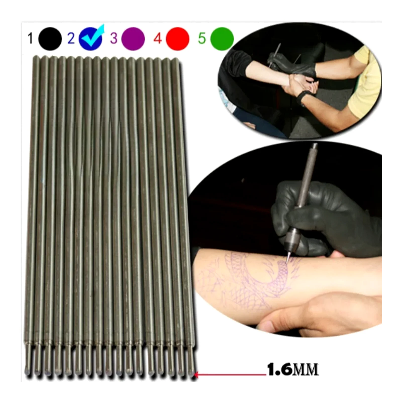 Nạp hình xăm, cọ xăm nghệ sĩ chuyên nghiệp, máy xăm, bút đánh dấu không dễ phai, thiết bị xăm