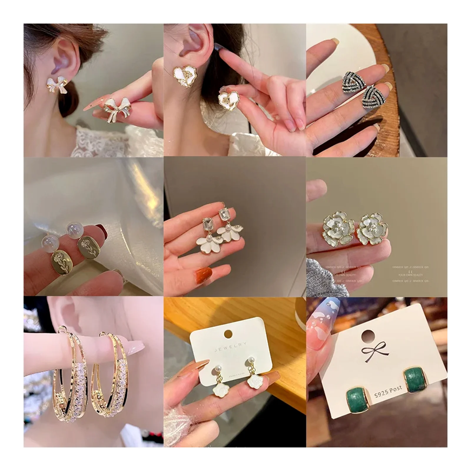 ក្រវិលត្រចៀកគុជខ្យង zircon សម្រាប់ស្ត្រី រចនាប័ទ្មខ្ពស់ ប្លែក មានស្ទីល ត្រជាក់ បែបព្រៃ ក្រវិលត្រចៀក គ្រឿងអលង្ការត្រចៀក