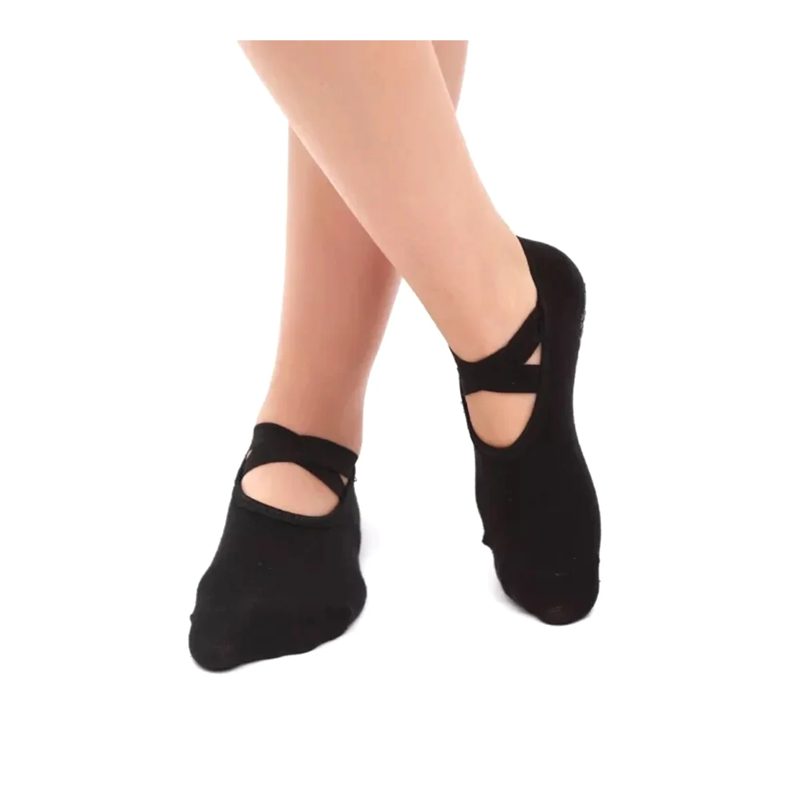 Yoga socks for supply, non-slip floor socks, dance pure cotton socks, Pilates cross-strap round-toe socks