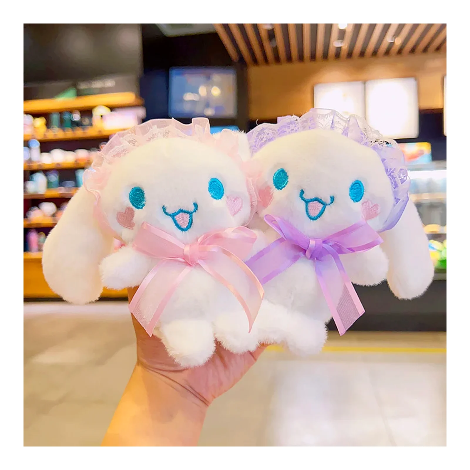Thú nhồi bông thú bông Cinnamoroll gắp thú nhồi bông móc khóa dễ thương quà tặng nhỏ mặt dây treo túi xách hoạt hình