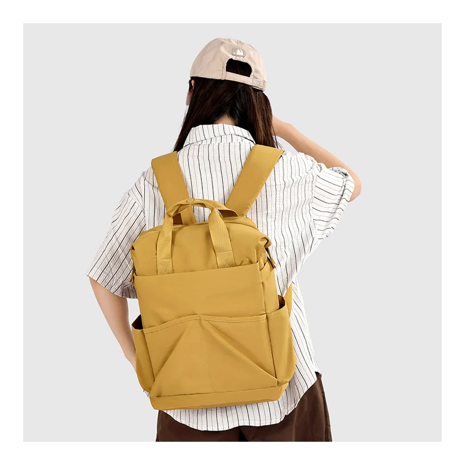 Versatile Casual Backpack Water-Repellent Outdoor Sports Backpack Large Capacity Student Schoolbag