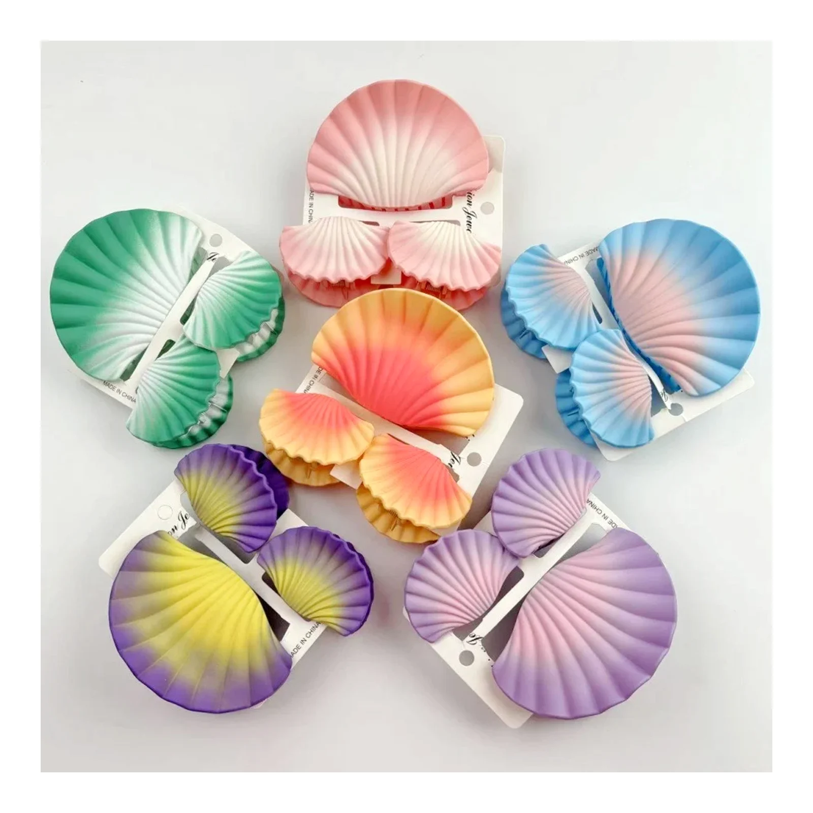 คลิปหนีบผมไล่เฉดสีสุดฝันขายดี คลิปหนีบผมแบบด้าน แฟชั่น เครื่องประดับผม ที่คาดผม
