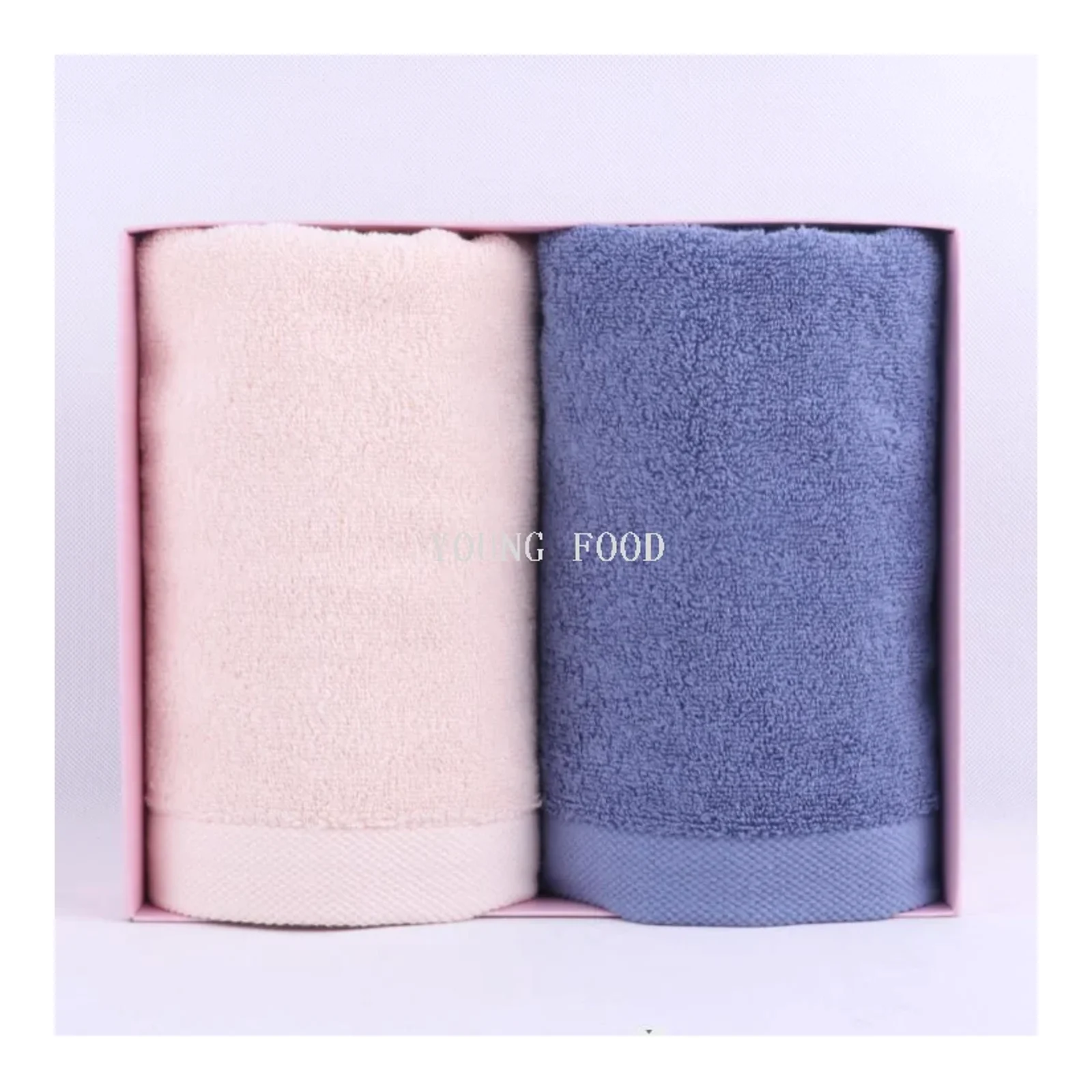 Set tuala Aili kapas 100% Korea 40*80cm 160g dua helai