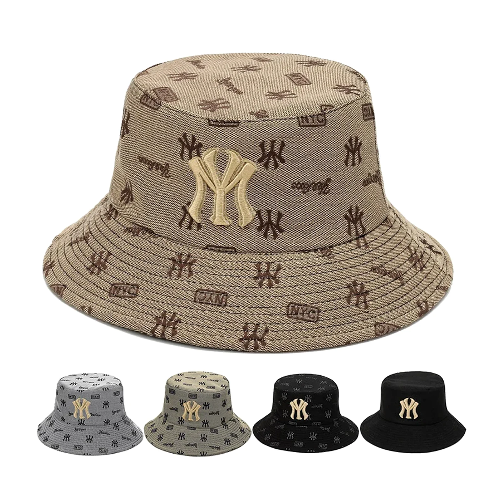 Fisherman Hat Women's Korean Fashion Versatile Basin Hat Spring and Summer Sun Hat មួកសម្រាប់បុរស និងគូស្នេហ៍ មួកបង្ហាញមុខតូច