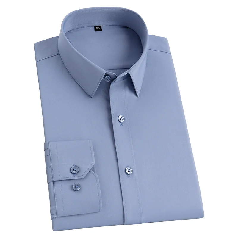 Minimalist Business Long-Sleeve Shirt