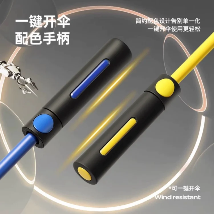 ร่มด้ามยาวกึ่งอัตโนมัติผืนใหญ่