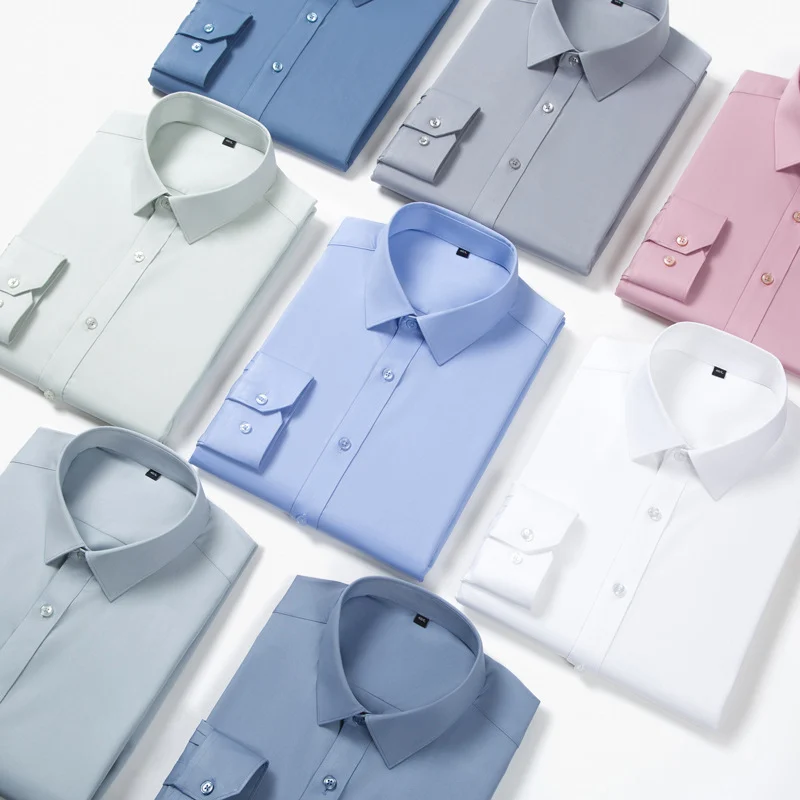 Minimalist Business Long-Sleeve Shirt