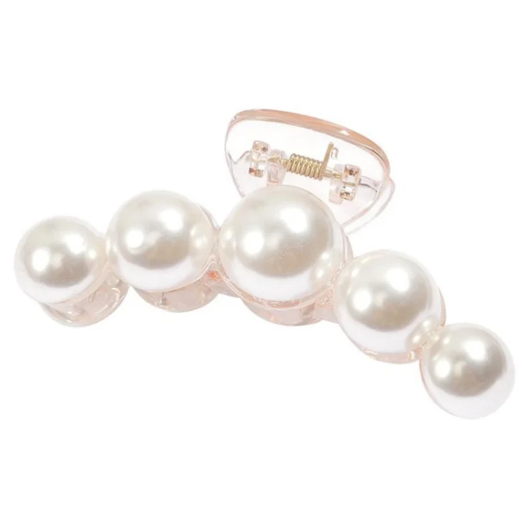 Korean hair clip headpiece metal large hair claw clip pearl hairpin hair accessory back of head elegant shark clip hair grab