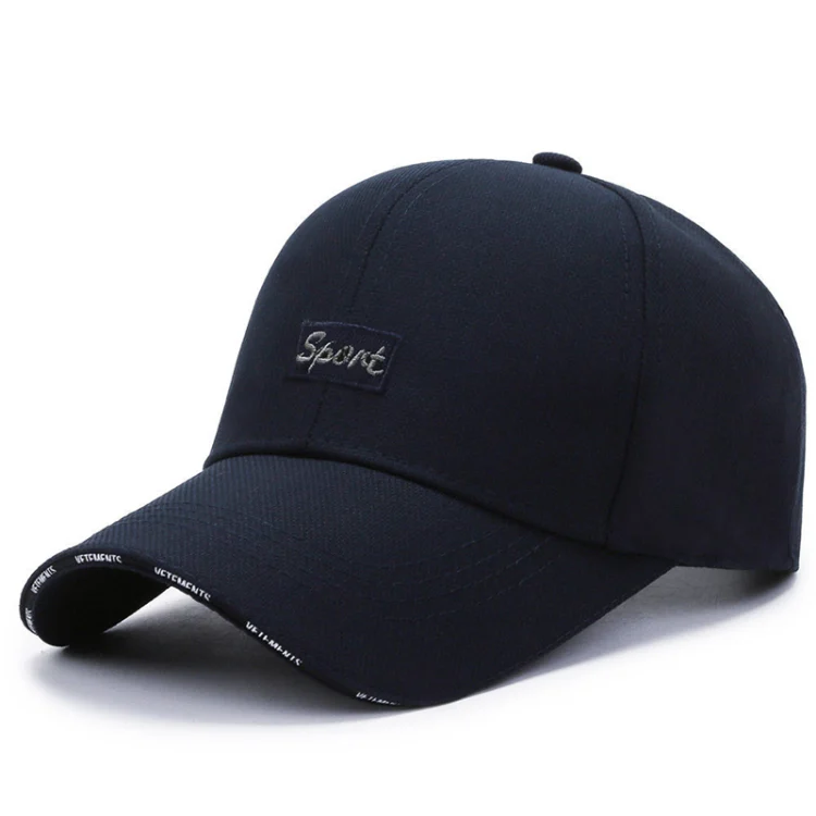 Men's baseball cap spring summer sun hat large head circumference dad hat casual versatile embroidered letter cap