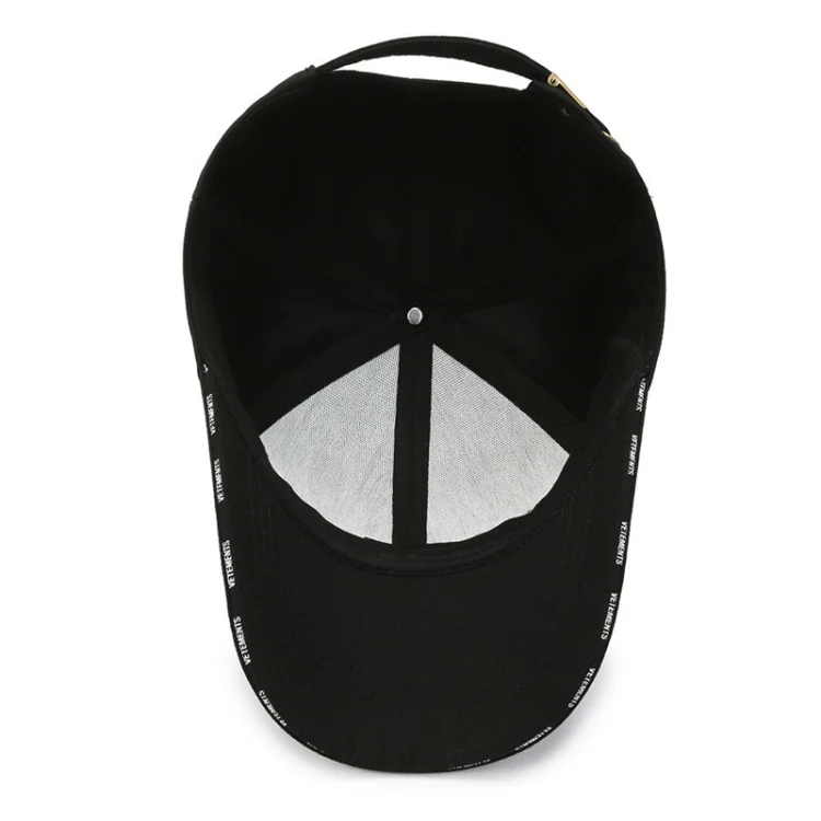 Men's baseball cap spring summer sun hat large head circumference dad hat casual versatile embroidered letter cap