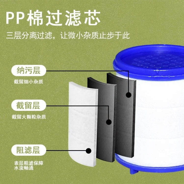 ไส้กรองน้ำประปา PP คอตตอนสำหรับก๊อกน้ำ ไส้กรองน้ำขนาดเล็กสำหรับกรองสิ่งสกปรก