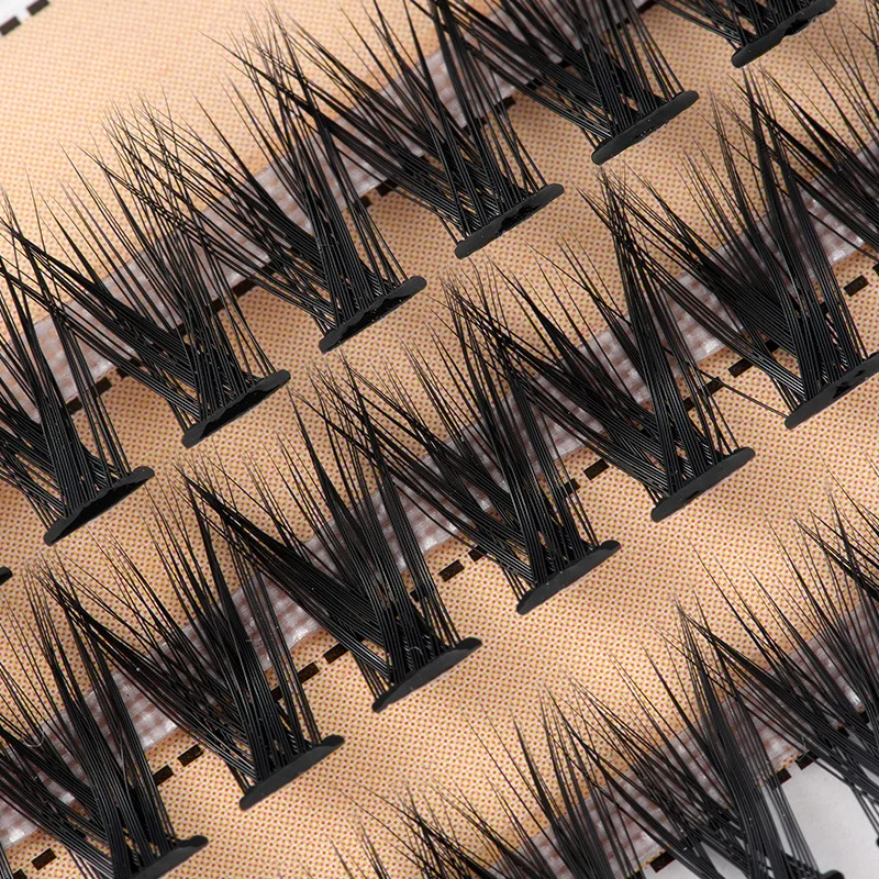 Hot melt cluster false eyelashes 20P 30P 40P grafting big eye curl multi-layer 3D false eyelashes