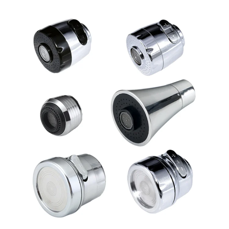 ក្បាលទឹកផ្កាឈូក faucet-proof splash-proof head M22 kitchen aerator external aerator second-speed and third-speed faucet extender single head