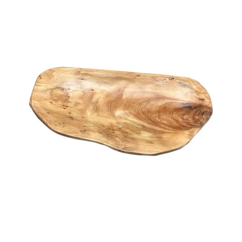 Dulang kayu kreatif kayu pepejal, pinggan buah kering rumah, pinggan kecil teh kering gaya Cina baharu, pinggan makan, pinggan snek meja kopi ruang tamu
