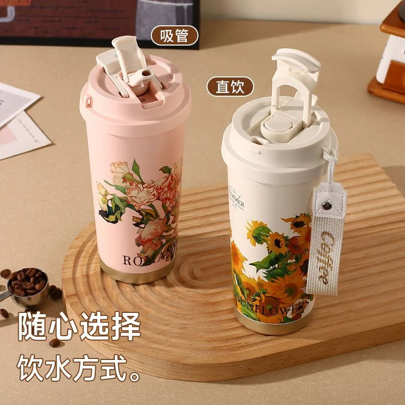 ฝาแก้วกาแฟกันรั่วซีลพกพาสะดวกจำเป็นสำหรับออฟฟิศและที่บ้านสแตนเลสคุณภาพสูงทำความสะอาดง่าย