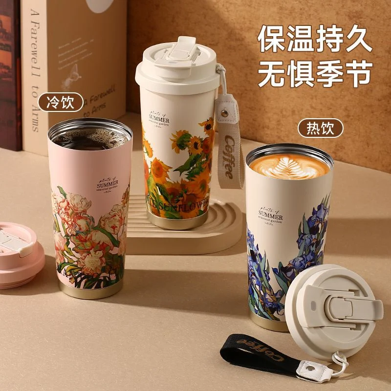 ฝาแก้วกาแฟกันรั่วซีลพกพาสะดวกจำเป็นสำหรับออฟฟิศและที่บ้านสแตนเลสคุณภาพสูงทำความสะอาดง่าย