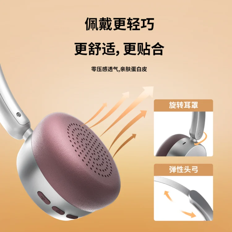 កាសស្តាប់ប៊្លូធូស AKZ 811 ស៊េរីថ្មី ANC head-mounted Bluetooth headset, retro noise reduction wireless headset យូរអង្វែង
