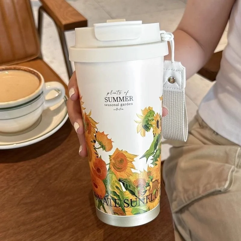ฝาแก้วกาแฟกันรั่วซีลพกพาสะดวกจำเป็นสำหรับออฟฟิศและที่บ้านสแตนเลสคุณภาพสูงทำความสะอาดง่าย