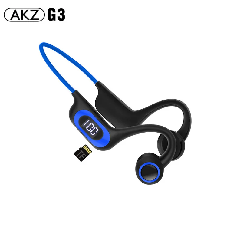 AKZ-G3 កាសត្រចៀកឆ្អឹងជំនាន់ទី២ កាសត្រចៀកខ្យល់ កាសត្រចៀកប៊្លូធូសឥតខ្សែ សម្រាប់កីឡា និងការរត់ ពាណិជ្ជកម្មអេឡិចត្រូនិក
