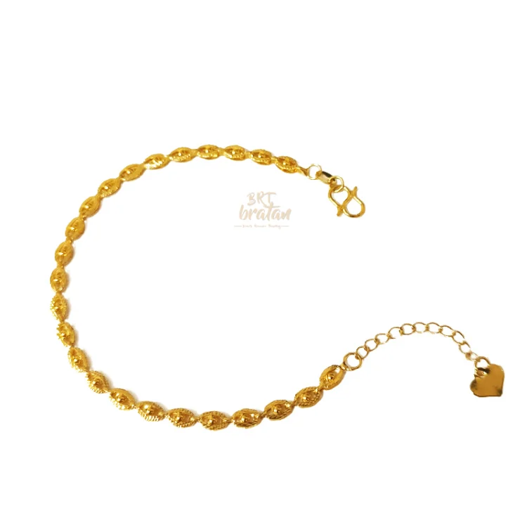 ខ្សែដៃភ្នែកផូនិក ពណ៌មាស 24K បច្ចេកវិទ្យាវ៉ាគុយម៉ូ មិនរលាយពណ៌យូរ ខ្សែដៃគ្រាប់មូលភ្នែក ខ្សែដៃស្តើង គ្រឿងអលង្ការម៉ូដសម្រាប់ស្ត្រី