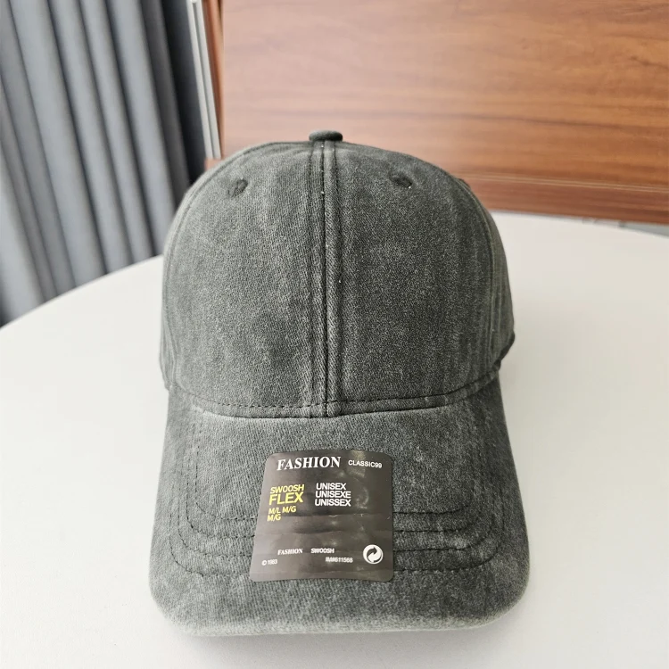 មួកកំពូលទន់បោកគក់ retro peaked cap old baseball cap men and women couple hat spring and autumn sun hat