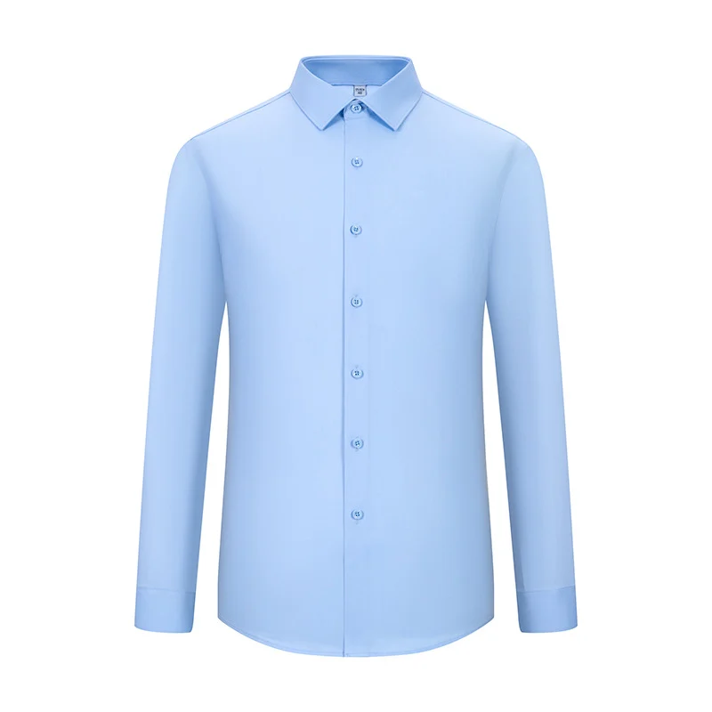 Men's and women's professional wear three-proof shirt men's long-sleeve waterproof oil-proof stain-proof wrinkle-free business shirt