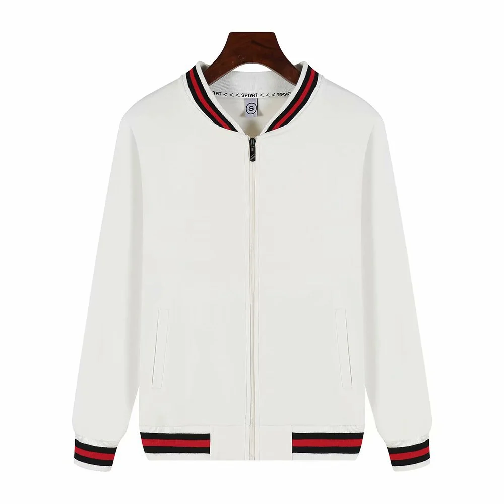 Autumn and winter Korean style fleece-lined thickened baseball jacket class uniform culture shirt hoodie print