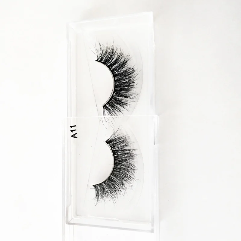 Mink hair 3D false eyelashes, dense, one-pair pack, handmade, layered, three-dimensional, natural