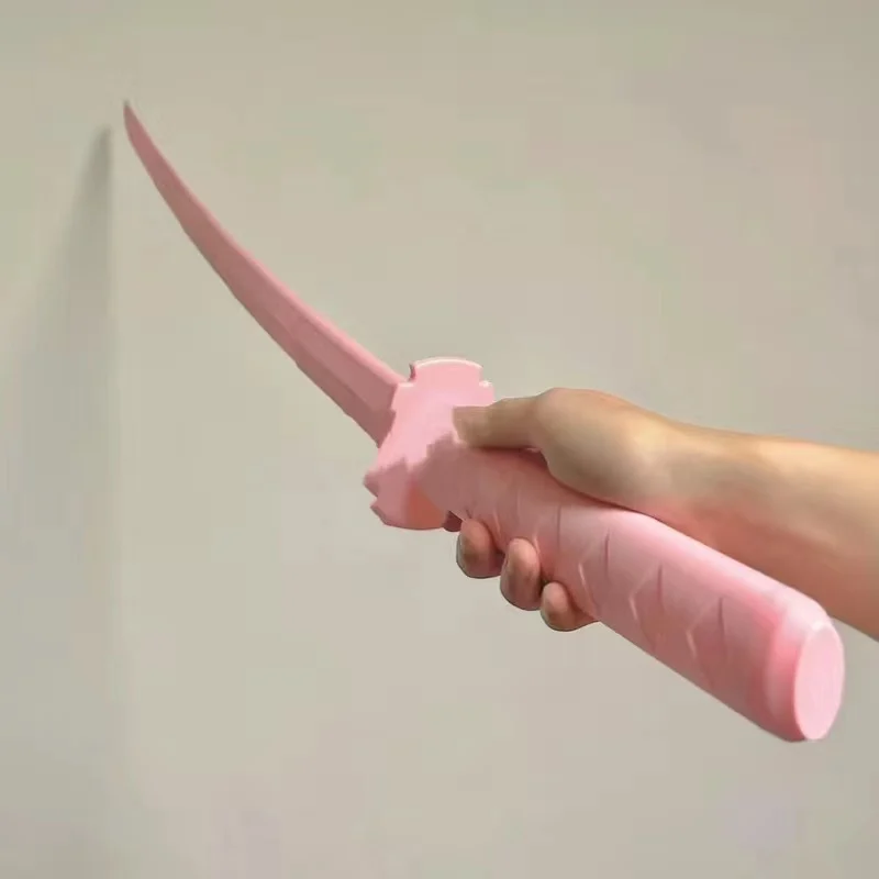 Katana Teleskopik Cetakan 3D Pedang Baling Graviti Pedang Plastik Pedang Menegang Pedang Samurai Tekan Tangan Mainan Senjata