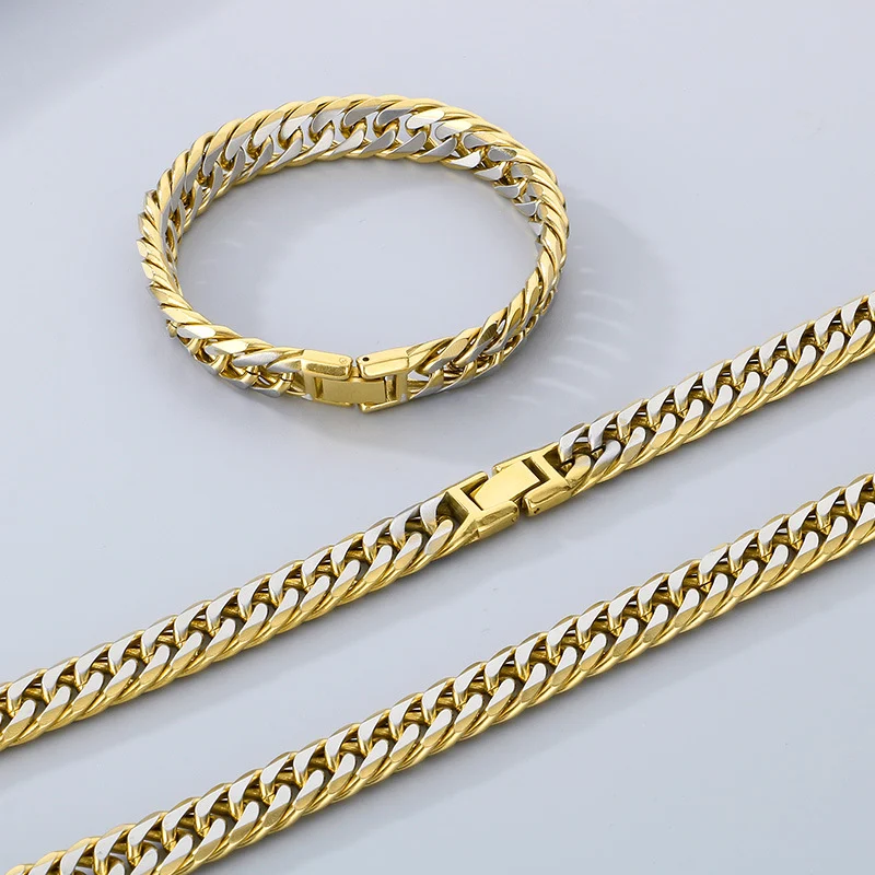 สร้อยคอผู้ชายสแตนเลสลายม้าตี jewelery clasp งานชุบไฟฟ้าขัดทราย สร้อยคอไทเทเนียมสตีลแฟชั่นทันสมัย