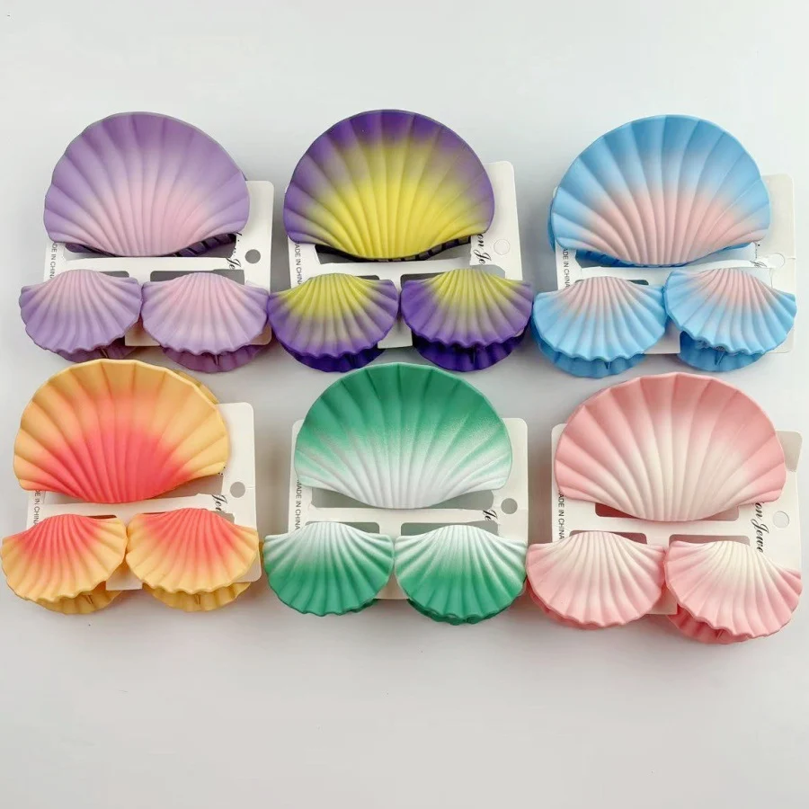 คลิปหนีบผมไล่เฉดสีสุดฝันขายดี คลิปหนีบผมแบบด้าน แฟชั่น เครื่องประดับผม ที่คาดผม