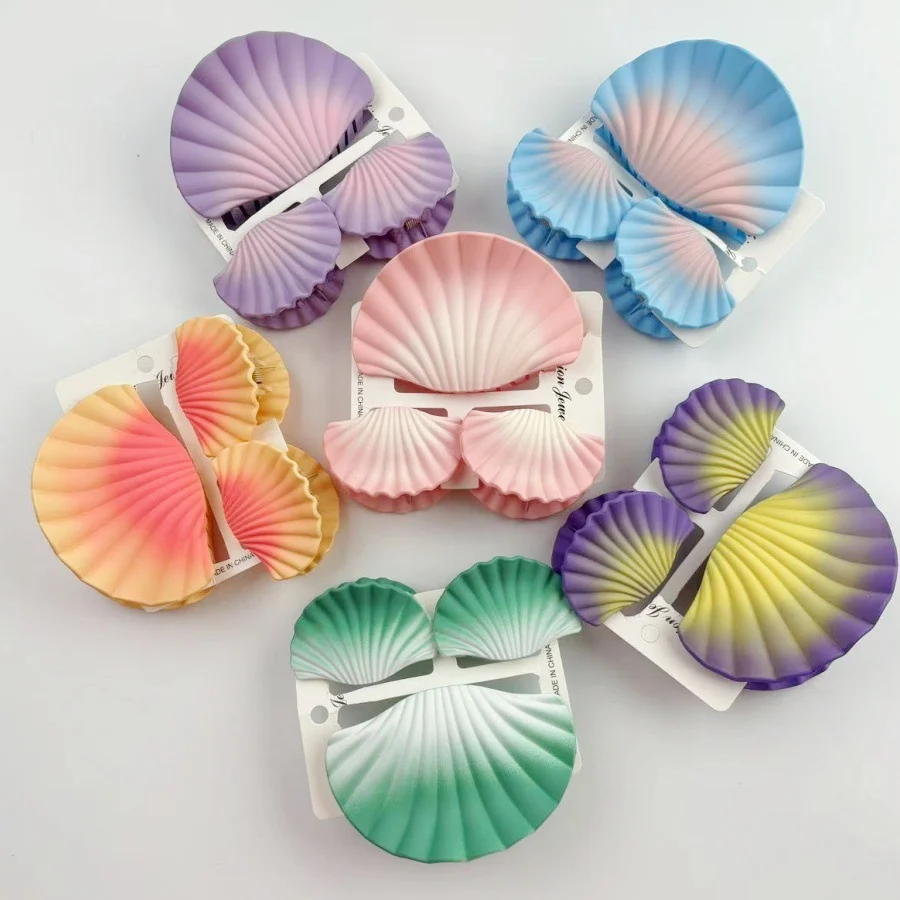 คลิปหนีบผมไล่เฉดสีสุดฝันขายดี คลิปหนีบผมแบบด้าน แฟชั่น เครื่องประดับผม ที่คาดผม
