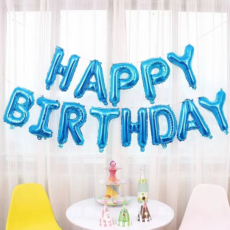 Imitation US 16-inch letter set Happy Birthday foil balloon kit party birthday decoration party decoration