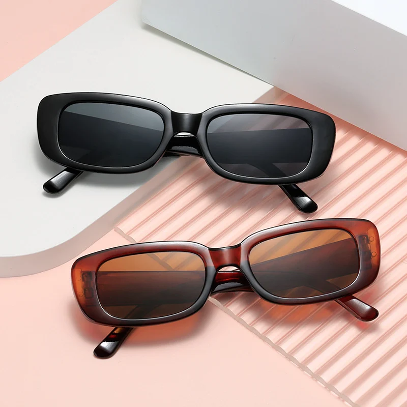 2024 Retro Small Square Frame Sunglasses for Men and Women Trendy European and American Fashion Street Style Sun Glasses UV Protection
