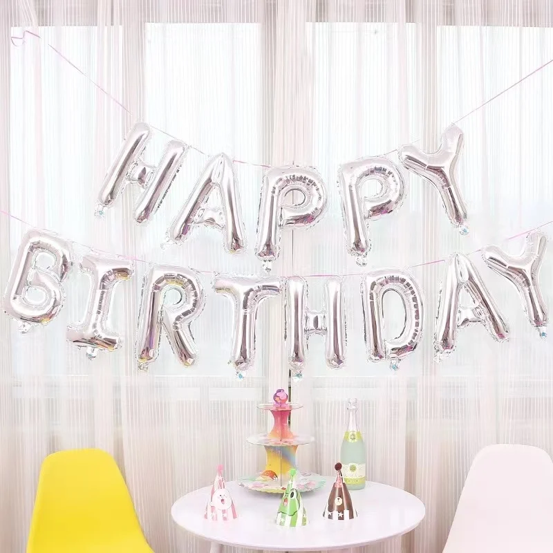 Imitation US 16-inch letter set Happy Birthday foil balloon kit party birthday decoration party decoration