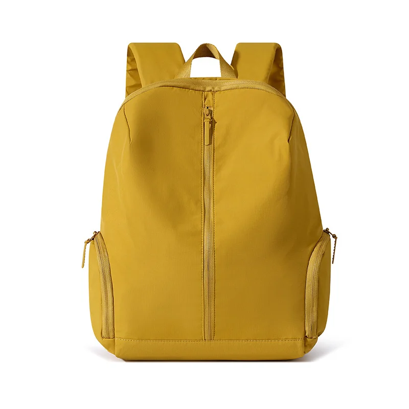 Fashion casual backpack large capacity school bag travel solid color backpack