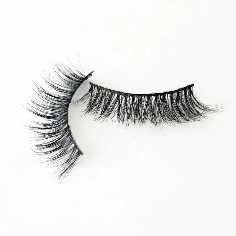 False eyelashes export 3D mink hair pair pack soft and comfortable fluffy long curly mink hair eyelashes