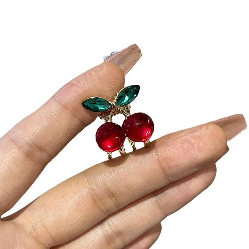 Kẹp tóc mini quả anh đào nhỏ kẹp tóc nữ kẹp tóc bên hông kẹp tóc mái trước trán phụ kiện tóc kẹp tóc