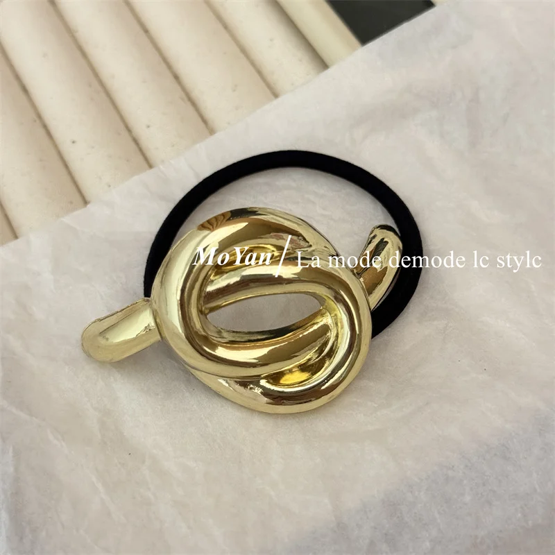 ยางรัดผมโลหะ ยางรัดผมมวยผมโลหะ หนังยางรัดผม ยางรัดผม Hair Accessory