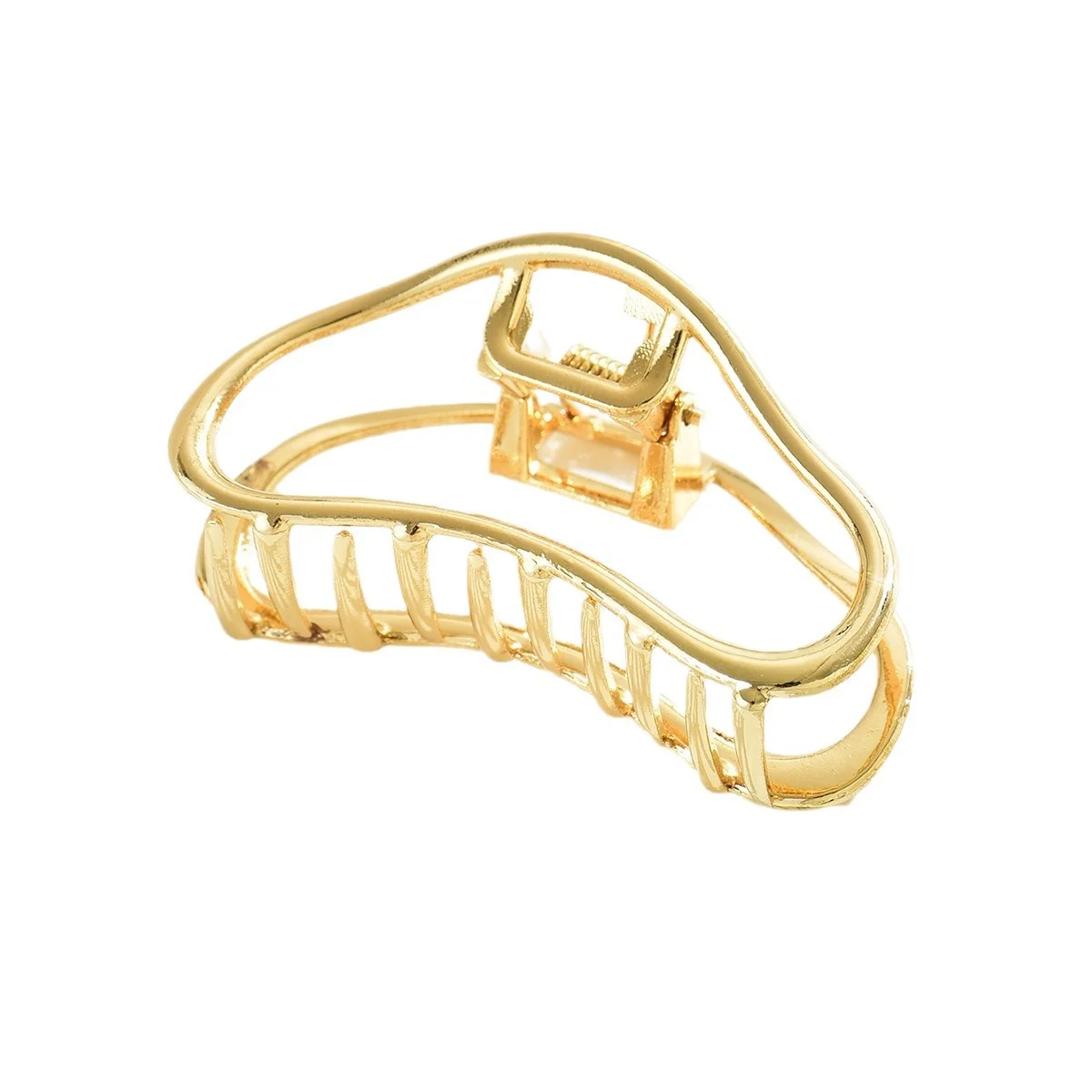 ឈុតសក់ពពកស្ទីលកូរ៉េ hollow metal clip shark clip hair accessories