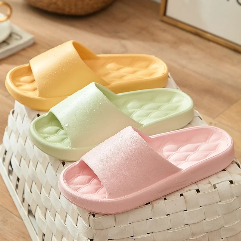 Selipar lelaki musim panas untuk luar dan dalam rumah, rumah tangga, pasangan, EVA, bilik mandi, anti-slip, selipar wanita, selipar lelaki