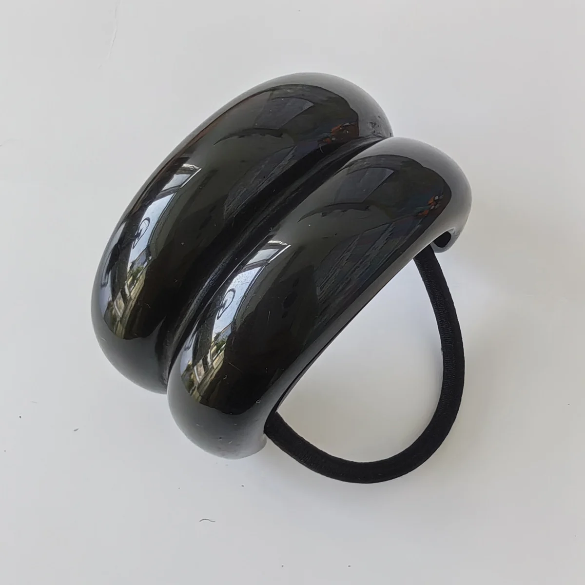 Phụ kiện tóc bằng nhựa hình chữ U phong cách Âu Mỹ dây buộc tóc hai hàng phụ kiện tóc dây buộc tóc dây thun buộc tóc