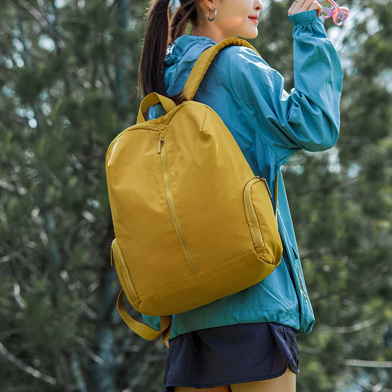 Fashion casual backpack large capacity school bag travel solid color backpack