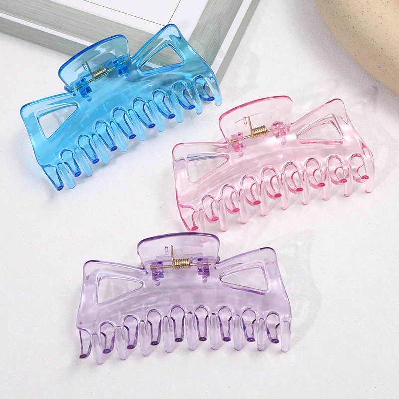 Kẹp tóc nhựa cỡ lớn kẹp tắm kẹp búi tóc kẹp xương cá kẹp cá mập kẹp tóc