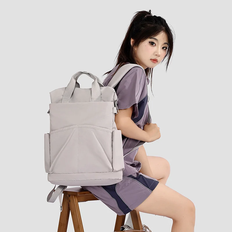 Versatile Casual Backpack Water-Repellent Outdoor Sports Backpack Large Capacity Student Schoolbag